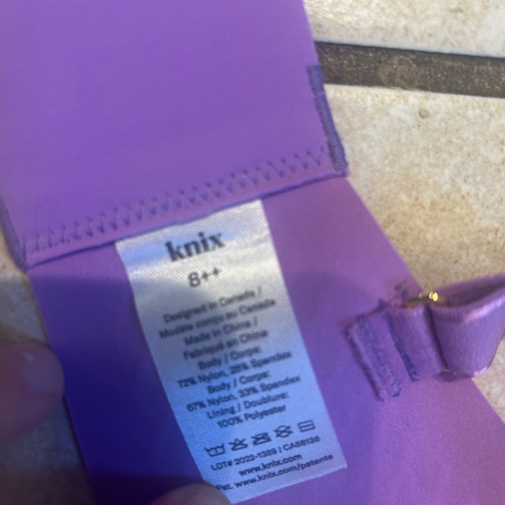 Knix Purple Floral Bra - Picture 6 of 8